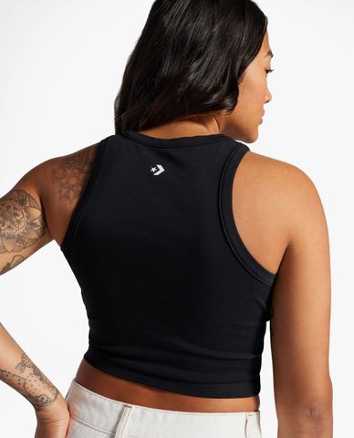  CONVERSE - Áo ba lỗ nữ phom croptop Wordmark Knit 