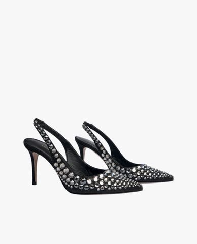  LE SILLA - Giày cao gót nữ bít mũi phối quai Chanel Mabel 