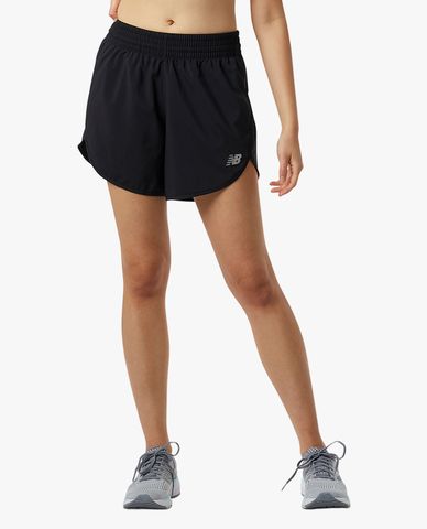  NEW BALANCE - Quần shorts chạy bộ nữ lưng thun Accelerate 5 Inch 