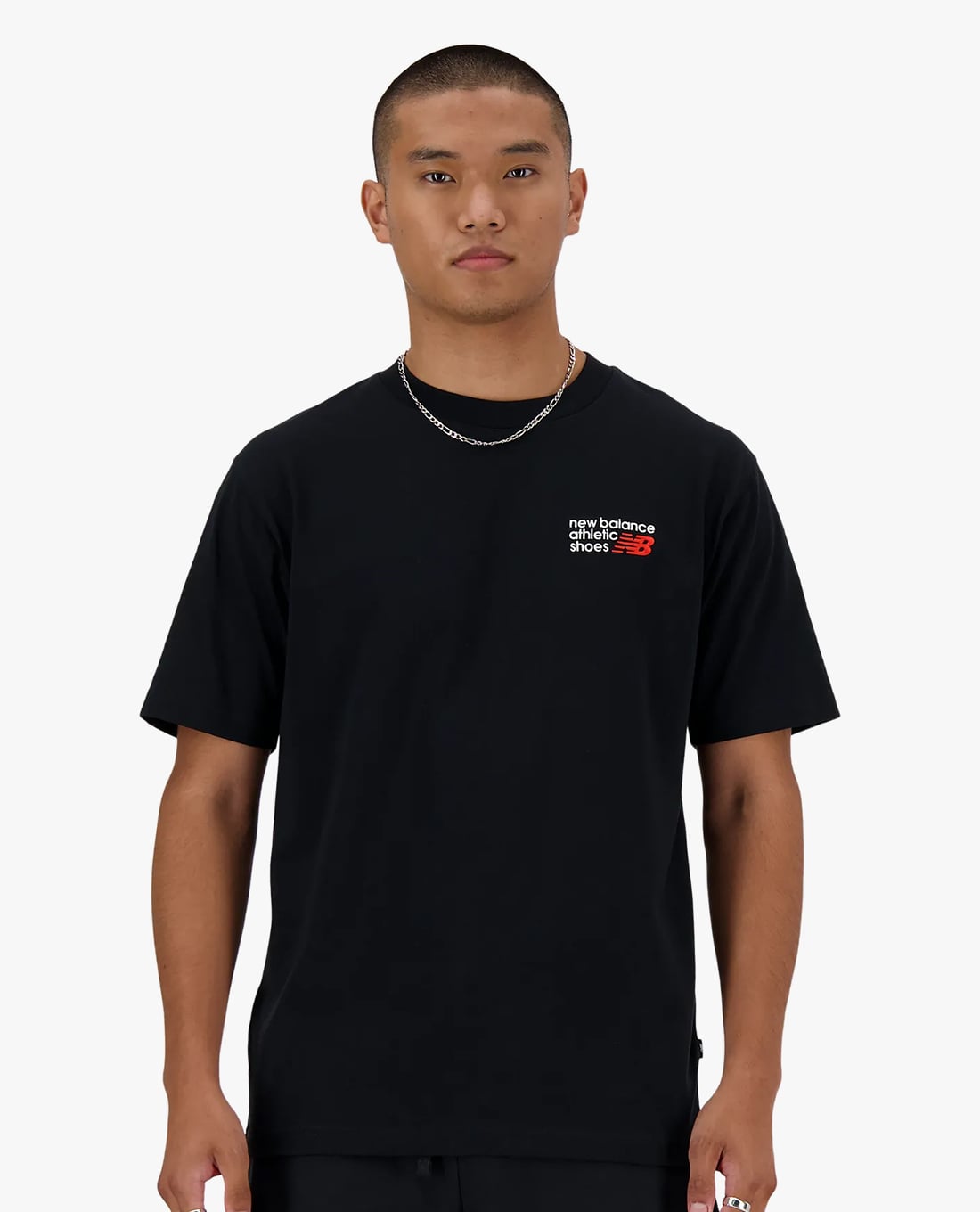 NEW BALANCE - Áo thun nam cổ tròn tay ngắn Athletics Premium Logo