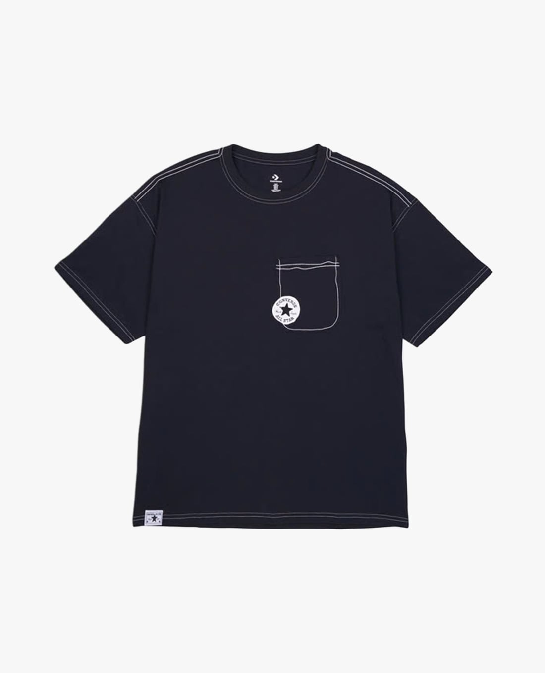 CONVERSE - Áo thun nam cổ tròn tay ngắn Sketch