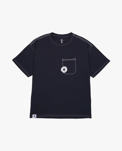  CONVERSE - Áo thun nam cổ tròn tay ngắn Sketch 