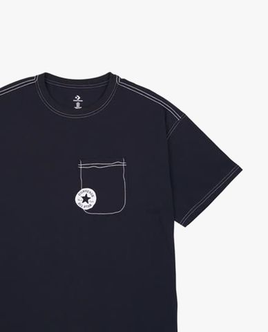  CONVERSE - Áo thun nam cổ tròn tay ngắn Sketch 