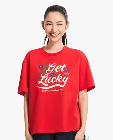  SKECHERS - Áo thun nữ cổ tròn tay ngắn CNY 