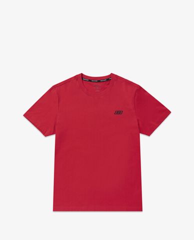  SKECHERS - Áo thun nam tay ngắn năng động phối logo 