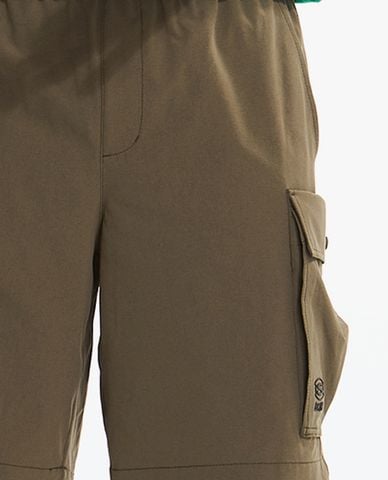  SKECHERS - Quần short nam ống rộng lưng thun phối túi hộp 