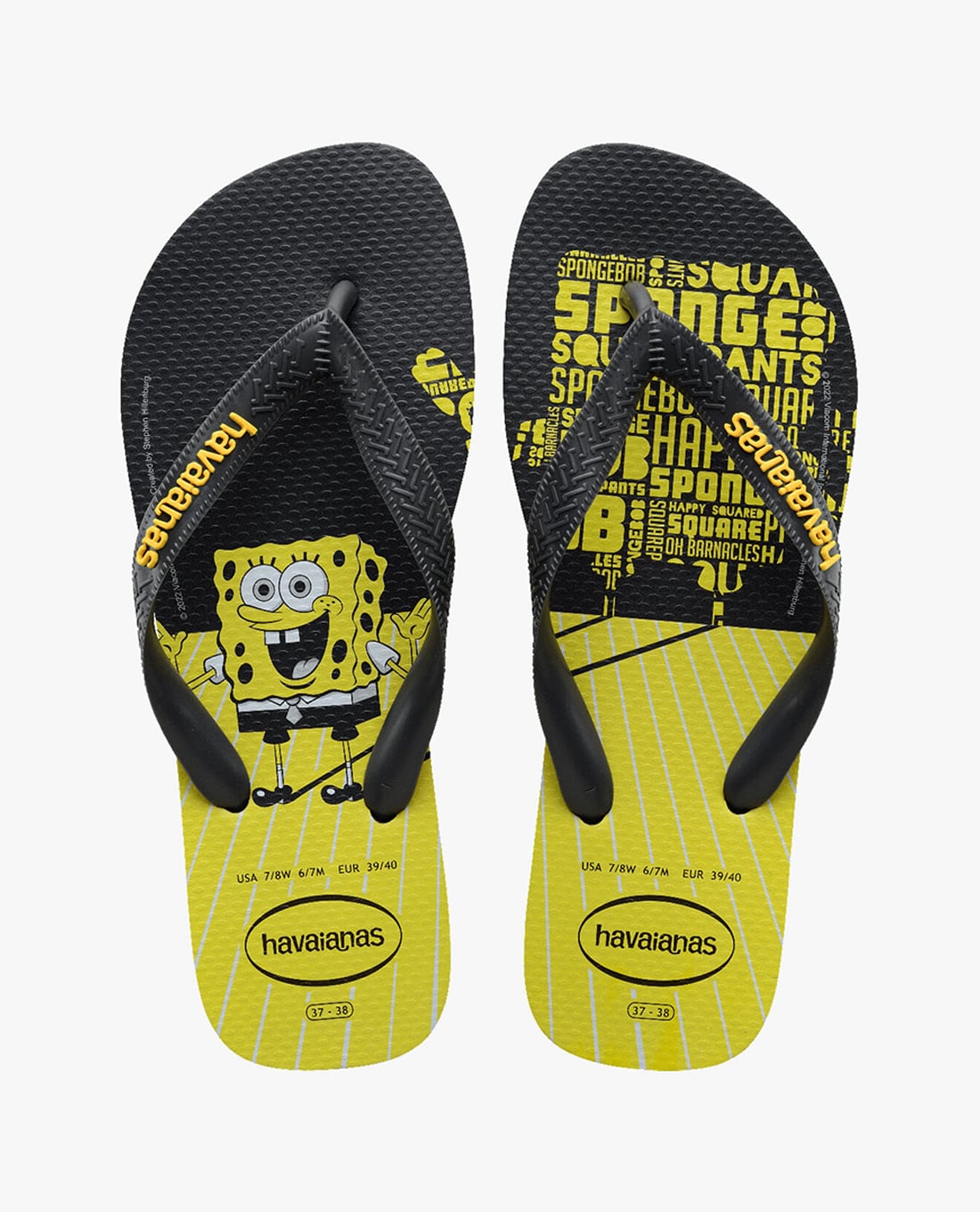 HAVAIANAS - Dép kẹp unisex Top Spongebob