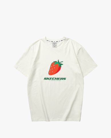  SKECHERS - Áo thun unisex tay ngắn cổ tròn in hình dễ thương 