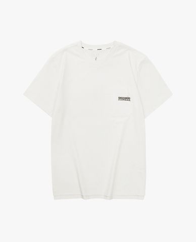  SKECHERS - Áo thun nam cổ tròn tay ngắn thời trang 