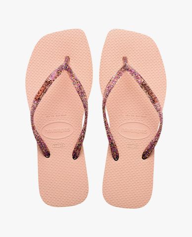  HAVAIANAS - Dép kẹp nữ Slim Square Logo Metallic 