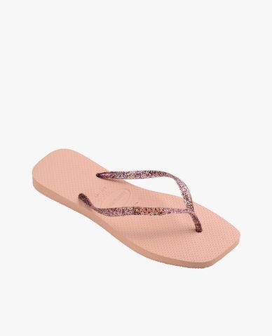  HAVAIANAS - Dép kẹp nữ Slim Square Logo Metallic 