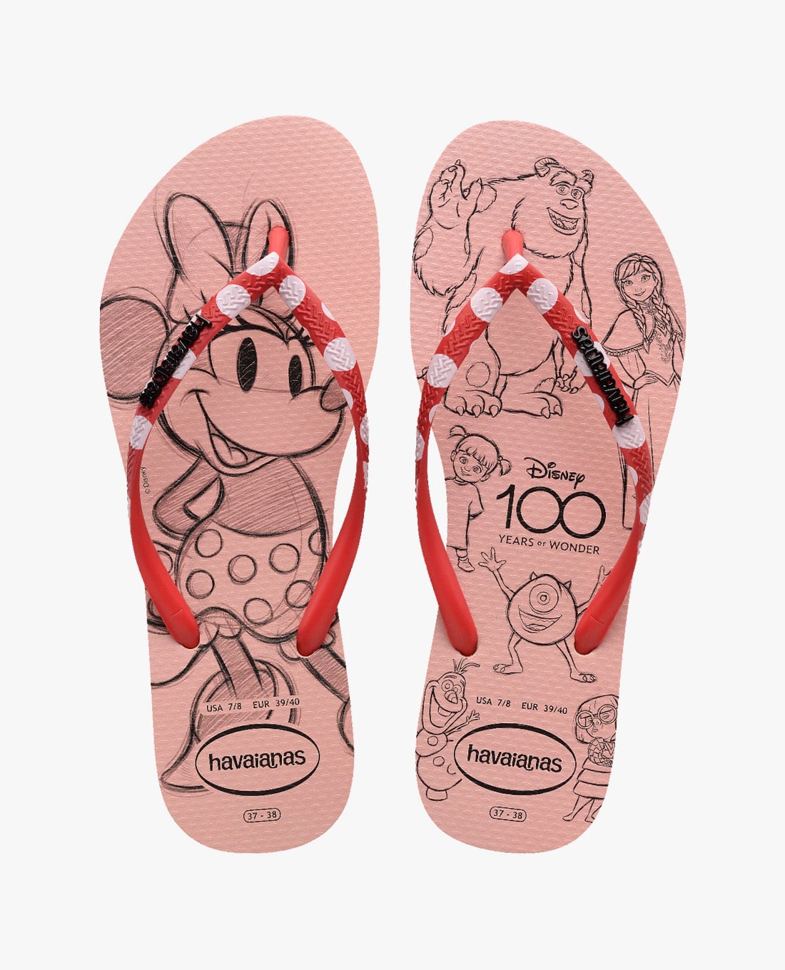 HAVAIANAS - Dép kẹp nữ Slim Disney 100 Present