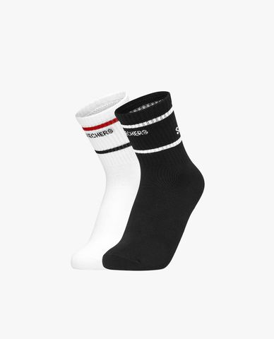  SKECHERS - Pack 2 đôi vớ nữ cổ cao Crew 