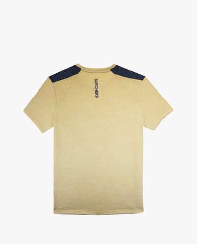  SKECHERS - Áo thun nam cổ tròn tay ngắn hiện đại 