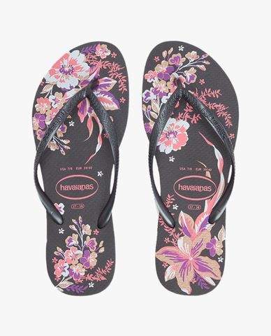  HAVAIANAS - Dép kẹp nữ Slim Organic II Tropical Flower 