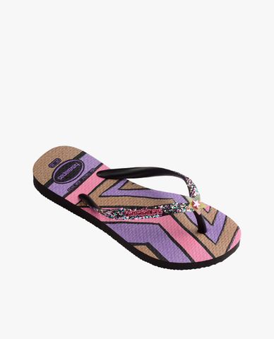  HAVAIANAS - Dép kẹp bé gái Kids Slim Glitter II 