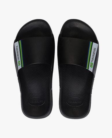  HAVAIANAS - Dép unisex quai ngang Slide Classic Brasil 