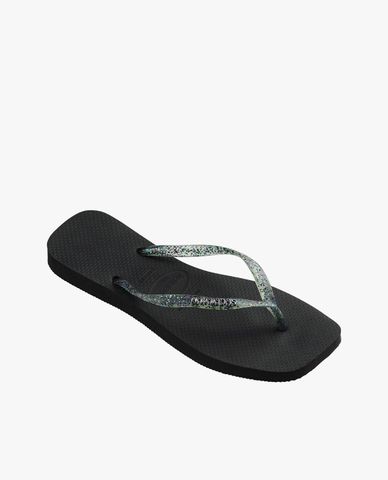  HAVAIANAS - Dép kẹp nữ Slim Square Logo Metallic 