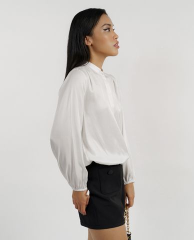  GIGI - Áo sơ mi nữ tay dài rút dây thời trang 