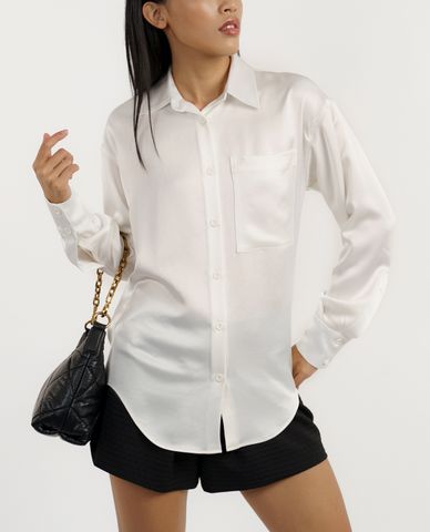  GIGI - Áo sơ mi nữ tay dài phom suông hiện đại 