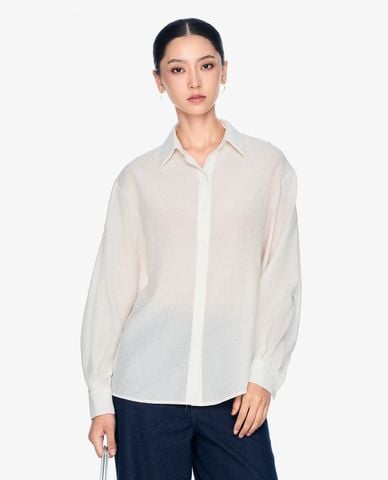  GIGI - Áo sơ mi nữ cổ bẻ tay dài hiện đại 