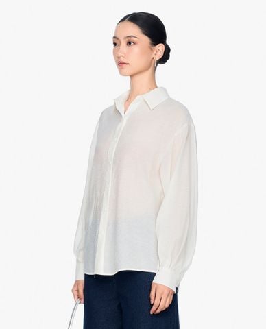  GIGI - Áo sơ mi nữ cổ bẻ tay dài hiện đại 