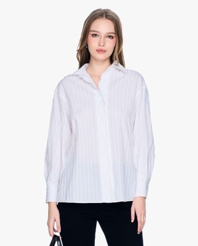  GIGI - Áo sơ mi nữ cổ bẻ tay dài hiện đại 