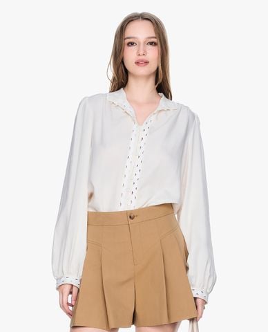  GIGI - Áo sơ mi nữ cổ bẻ tay dài hiện đại 