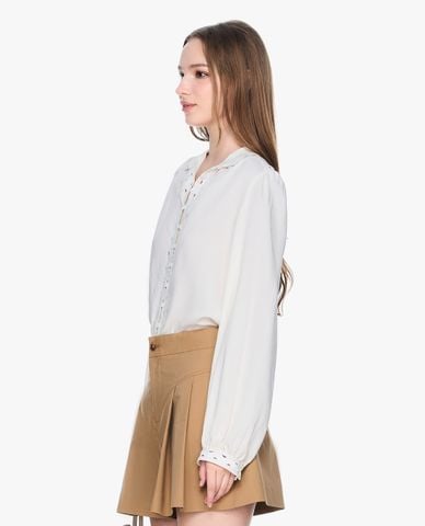  GIGI - Áo sơ mi nữ cổ bẻ tay dài hiện đại 