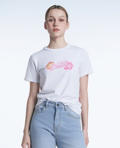  GIGI - Áo thun nữ cổ tròn tay ngắn trẻ trung 