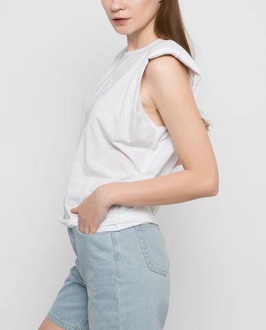  GIGI - Áo sát nách nữ phom suông độn vai Padding shoulder 