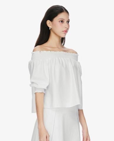  GIGI - Áo trễ vai nữ bo thun nữ tính 