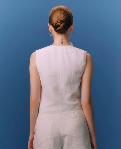  GIGI - Áo khoác gilet cổ V sát nách trẻ trung 