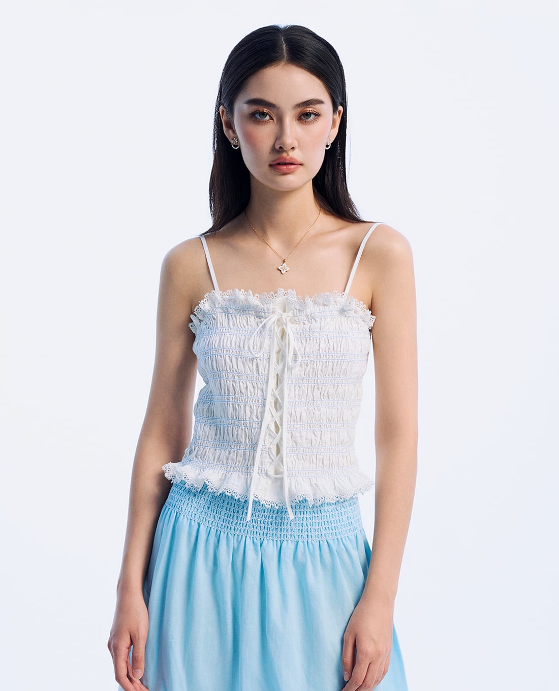 GIGI - Áo hai dây xếp nếp nữ tính