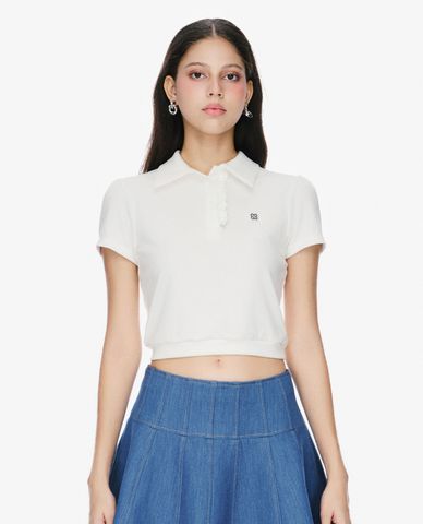  GIGI - Áo polo nữ cổ bẻ tay ngắn thanh lịch 