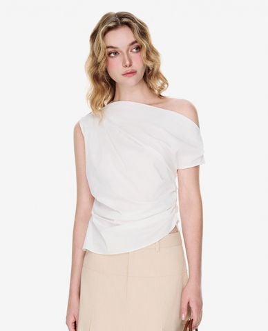  GIGI - Áo kiểu nữ lệch vai thời thượng 