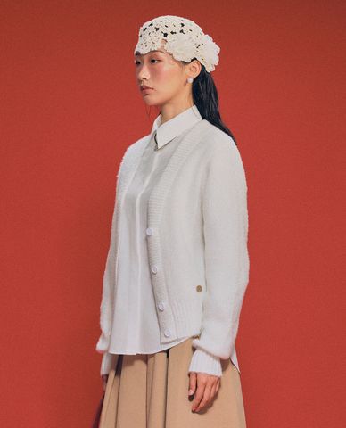  GIGI - Áo khoác cardigan nữ cổ V tay dài trẻ trung 