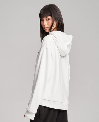  GIGI - Áo hoodie nữ tay dài phối mũ phom suông thời trang 