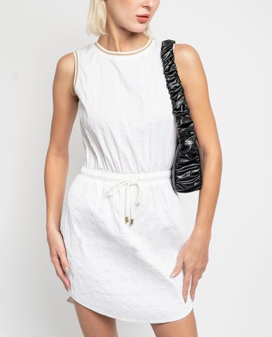  GIGI - Đầm mini sát nách cổ tròn lưng thun thời trang 