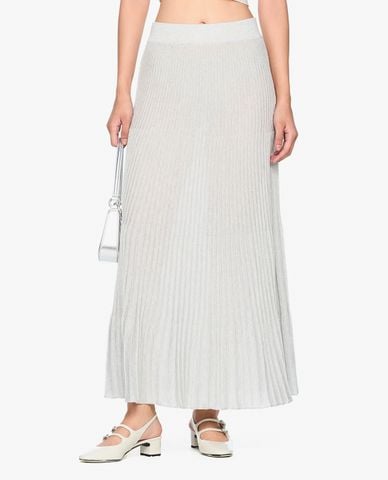  GIGI - Chân váy xếp li midi phom suông nữ tính 