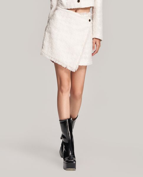Quần short giả váy jean xanh đậm cài 2 nút lệch size lớn  Quần áo size lớn   Quần áo ngoại cỡ  Shop size lớn
