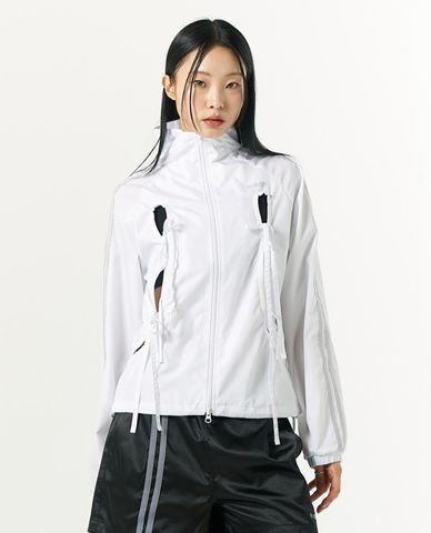  NERDY - Áo khoác gió nữ tay dài phối nơ Ribbon Tie 