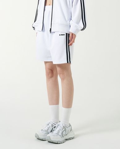 NERDY - Quần short unisex ống rộng lưng thun NY Minimal 