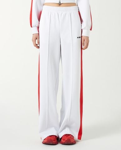  NERDY - Quần dài nữ ống rộng lưng thun Color Block Track 