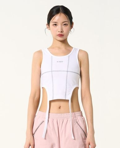  NERDY - Áo croptop nữ sát nách Cut Out 