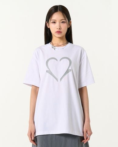  NERDY - Áo thun unisex cổ tròn tay ngắn N Heart 