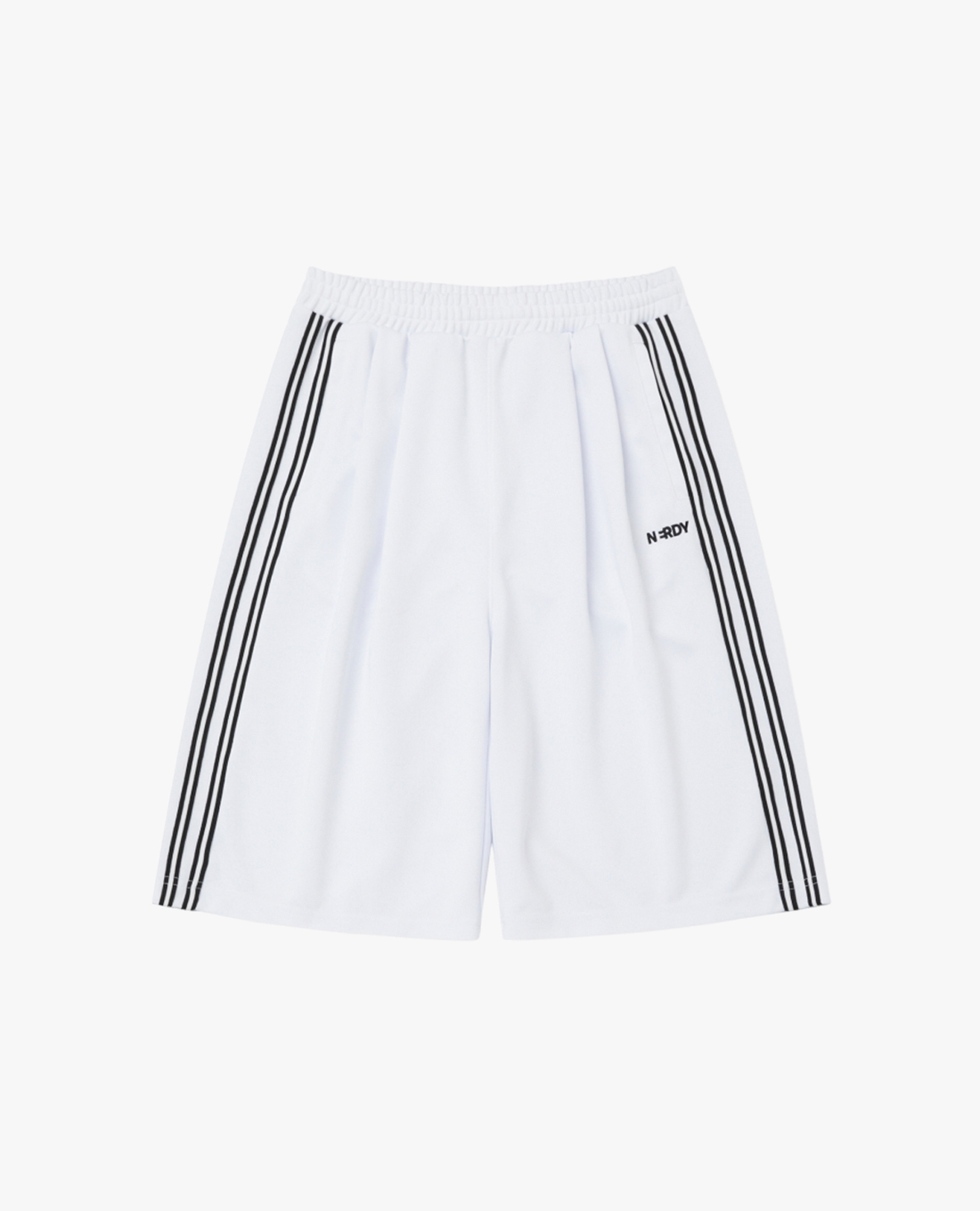 NERDY - Quần short unisex ống rộng lưng thun NY Bermuda Track