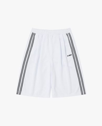  NERDY - Quần short unisex ống rộng lưng thun NY Bermuda Track 