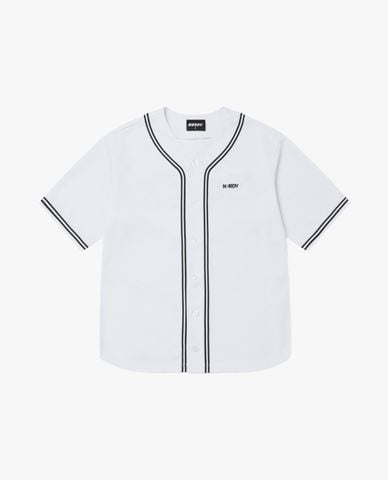  NERDY - Áo bóng chày unisex cổ V tay ngắn Baseball 