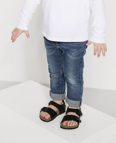  BIRKENSTOCK - Giày sandals trẻ em đế bệt New York 